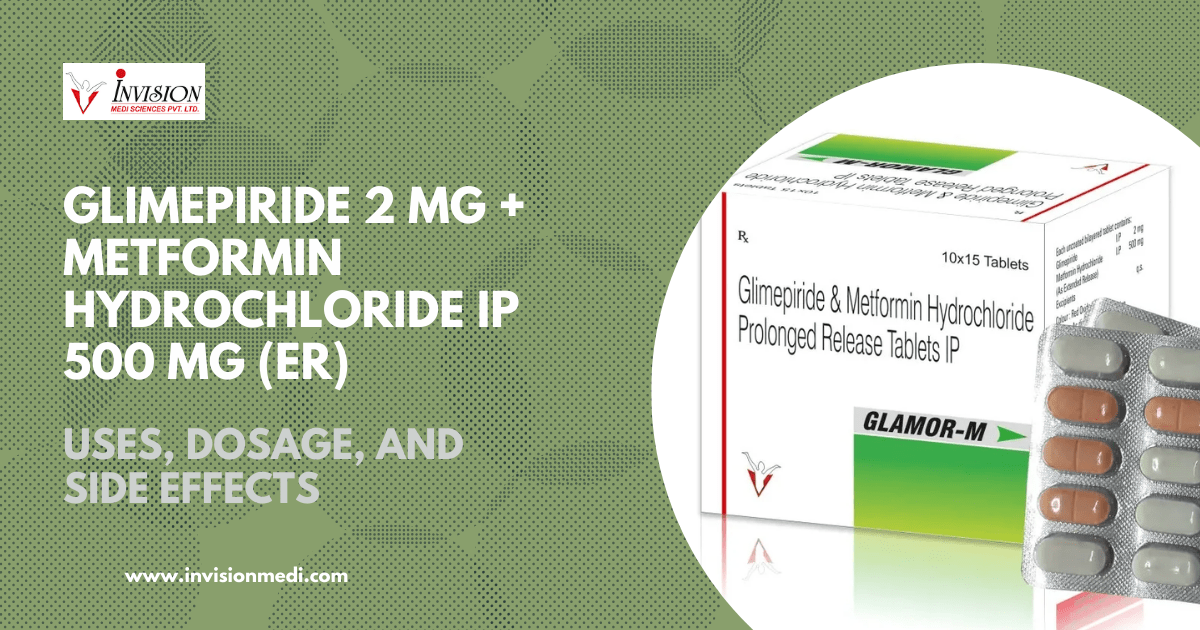 GLAMOR-M Glimepiride 2 mg Metformin Hydrochloride IP 500 mg