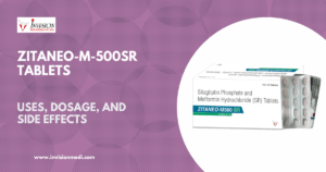 Read more about the article ZITANEO-M500 SR [Sitagliptin 50mg + Metformin Hcl 500mg (SR)] Tablets: Uses, MOA, Benefits, and Recommended Dosage