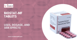 Read more about the article BIOSTAT-MF (Tranexamic Acid 500mg+ Mefenamic Acid 250 mg) Tablets: Uses, MOA, Benefits, and Recommended Dosage