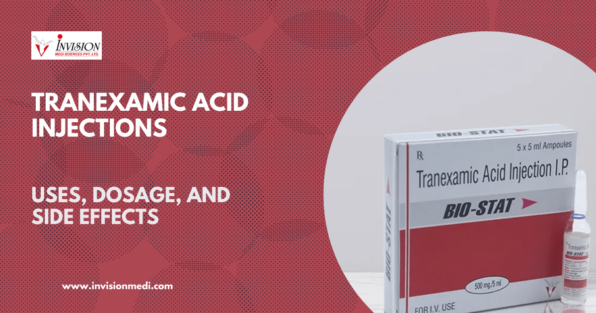 Tranexamic Acid Injection : Uses, Benefits, Dosage and MoA